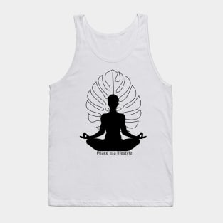 Monstera Namaste Tank Top